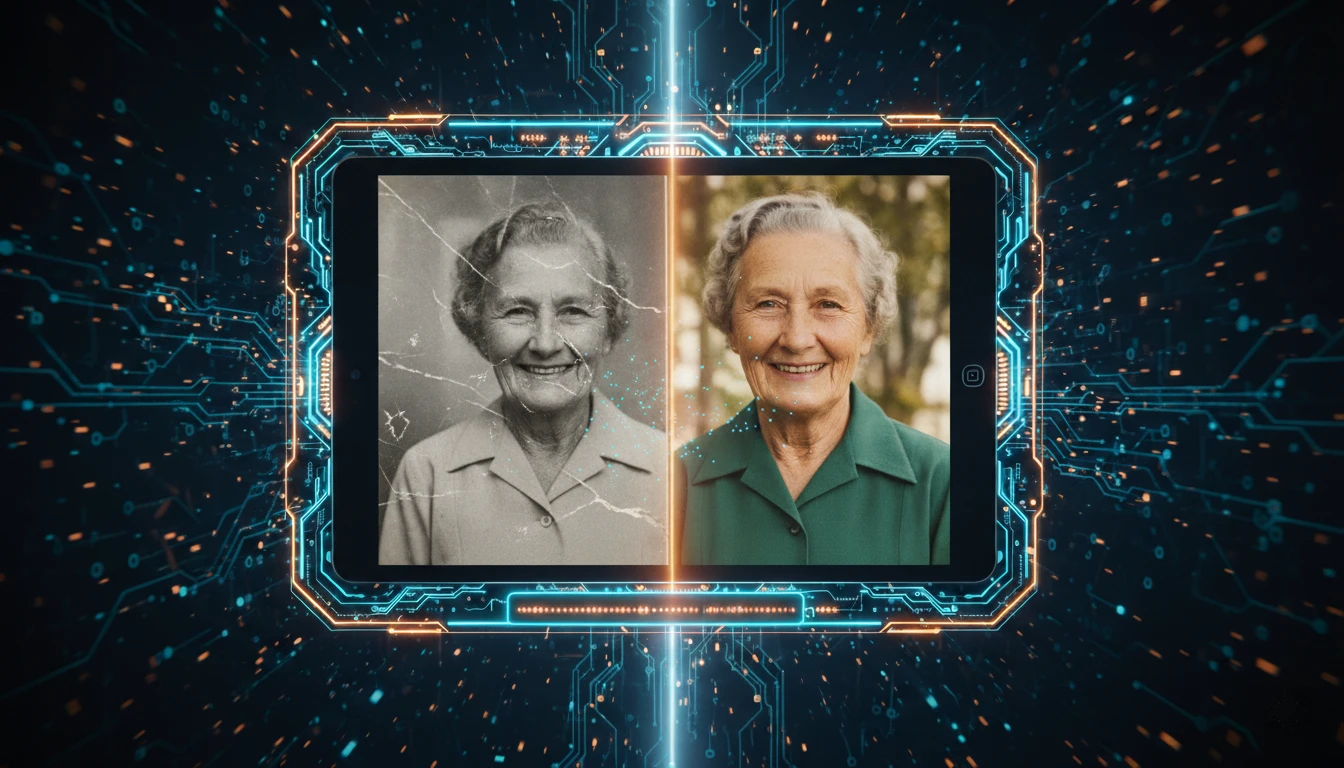 Jak zachránit staré fotky: Postup pro AI restaurování a AI kolorizaci