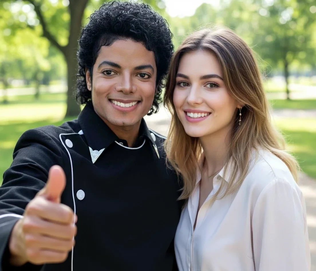 Dva lidé na bílém pozadí před odstraněním původního pozadí