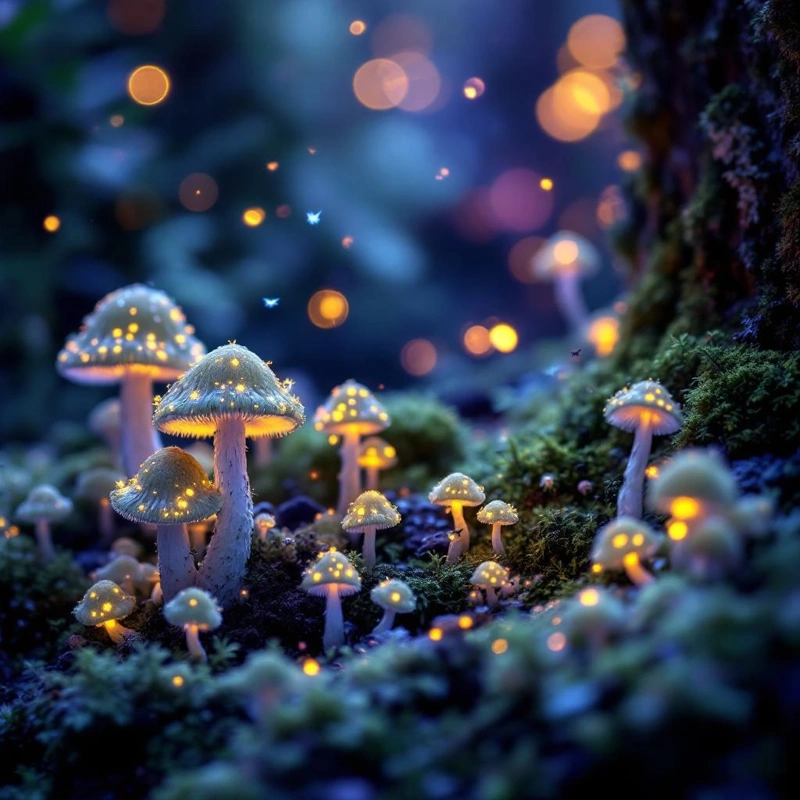AI-generated macro fantasy photography