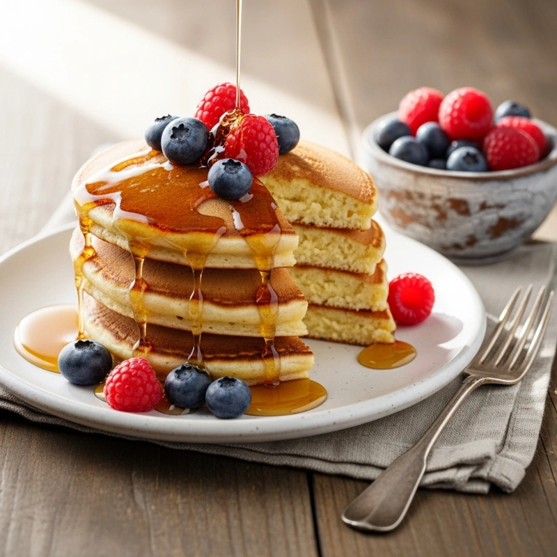 AI photography of pancakes