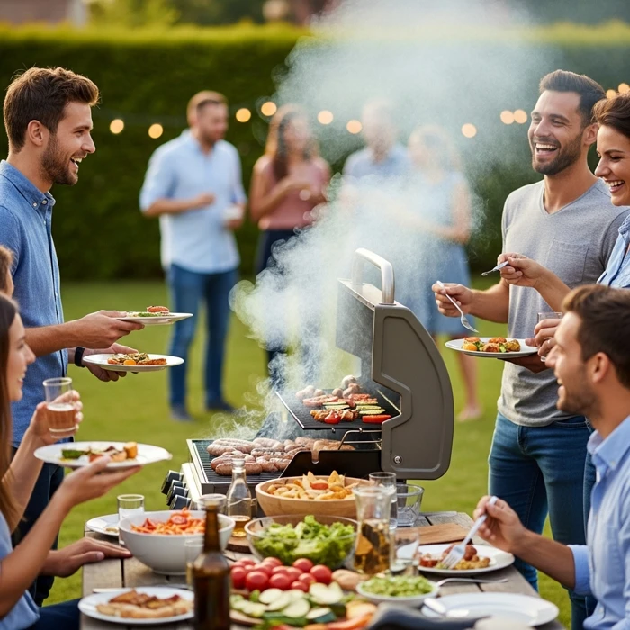 AI generated illustration for HR - BBQ