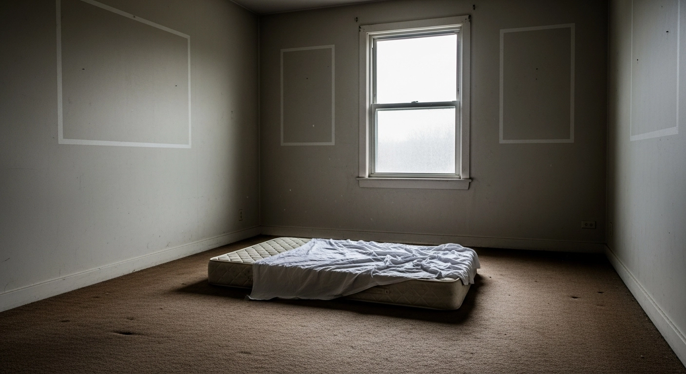 Dormitor gol înainte de home staging virtual - varianta 2